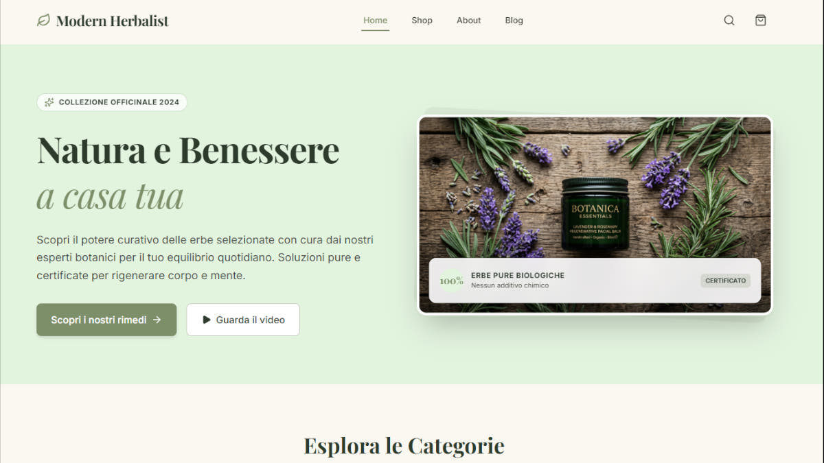 Anteprima mockup Modern Herbalist